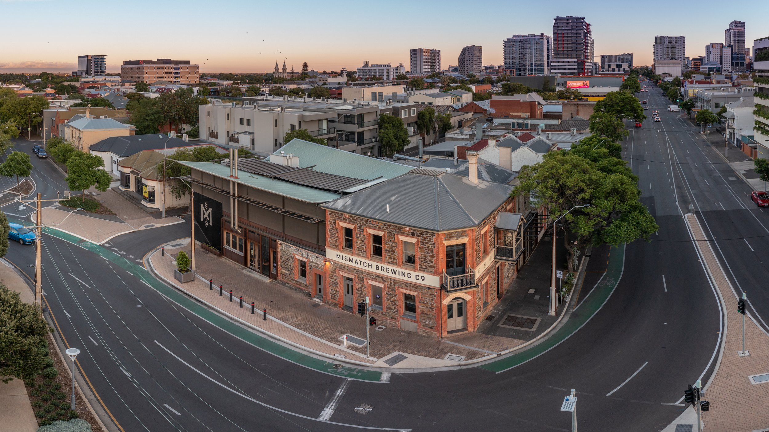 The historic corner building at 317–319 Morphett Street, Adelaide